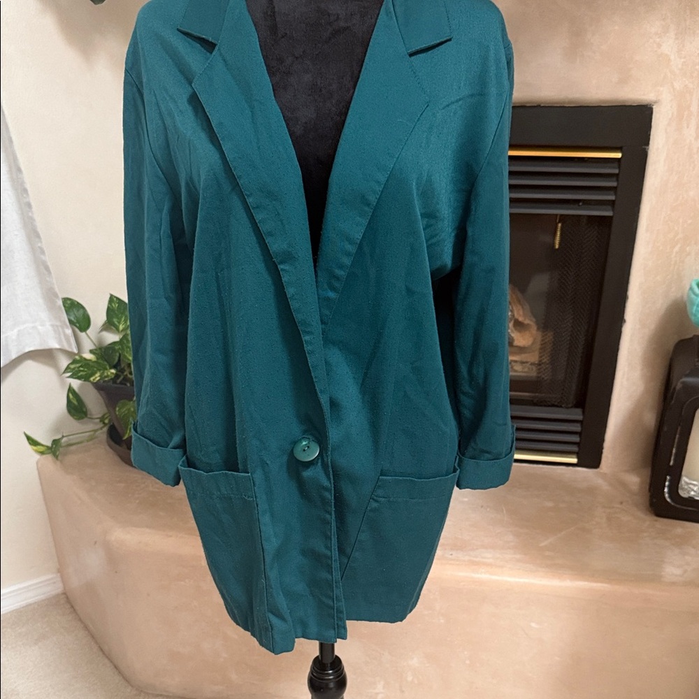 Elegant Teal Women's Blazer